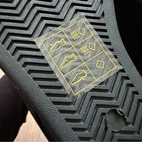 Call It Spring Black Gold Faux Suede Booties Hidden Wedge Hidden Heel - US 7 - Picture 8 of 10